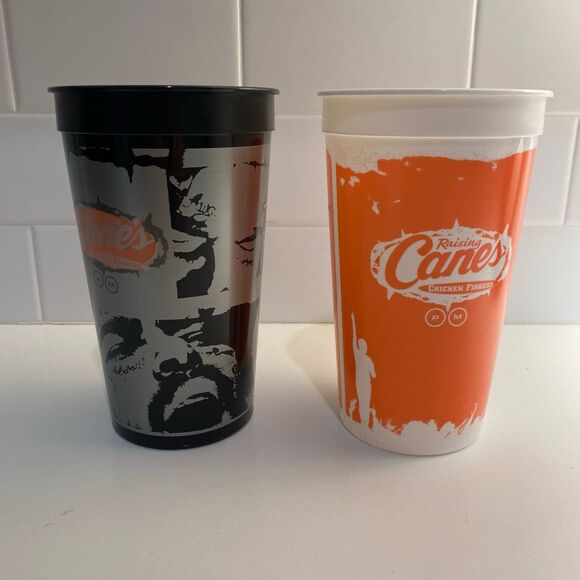 Set of TWO - Brand New Post Malone Posty Raising Canes 32 oz Collectible Cups - Picture 2 of 2
